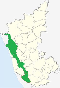 Malenadu in Karnataka Map